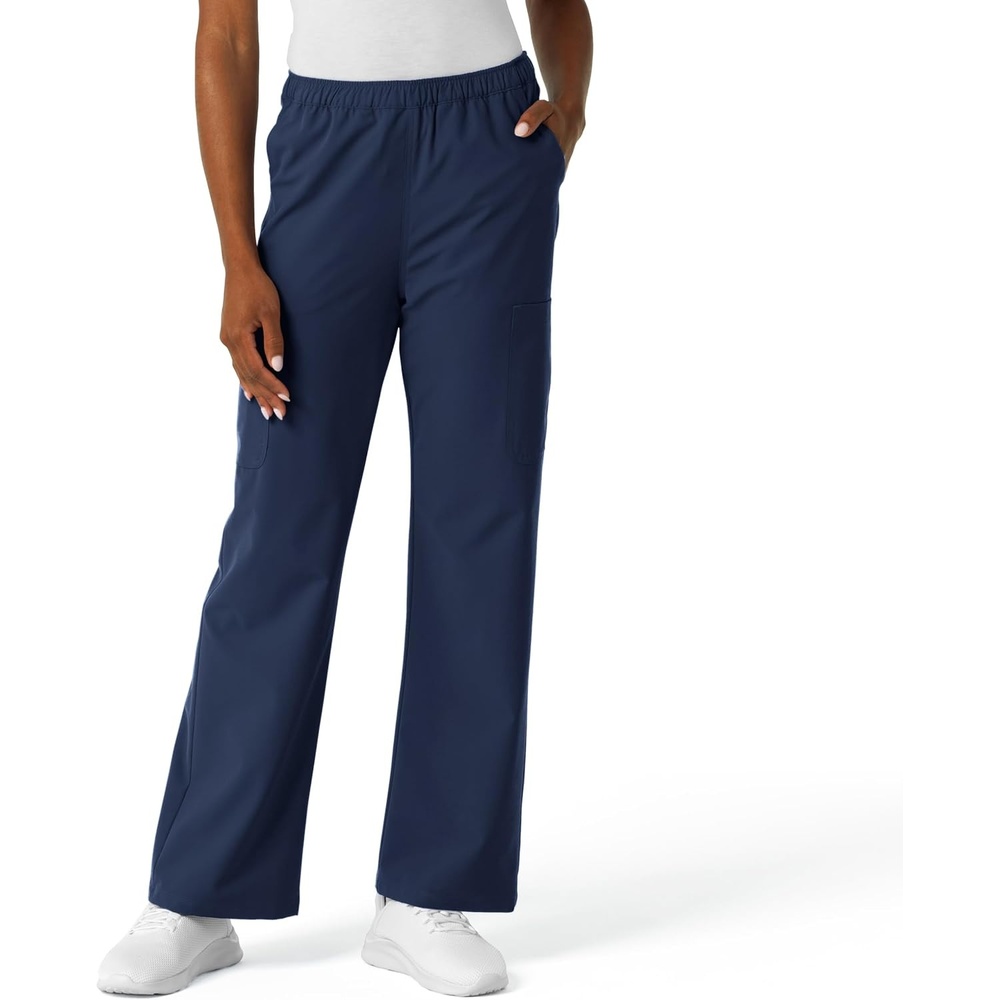 image:imageWink NURTUR Womens Straight Leg Cargo Scrub Pant Navy 3XL PET