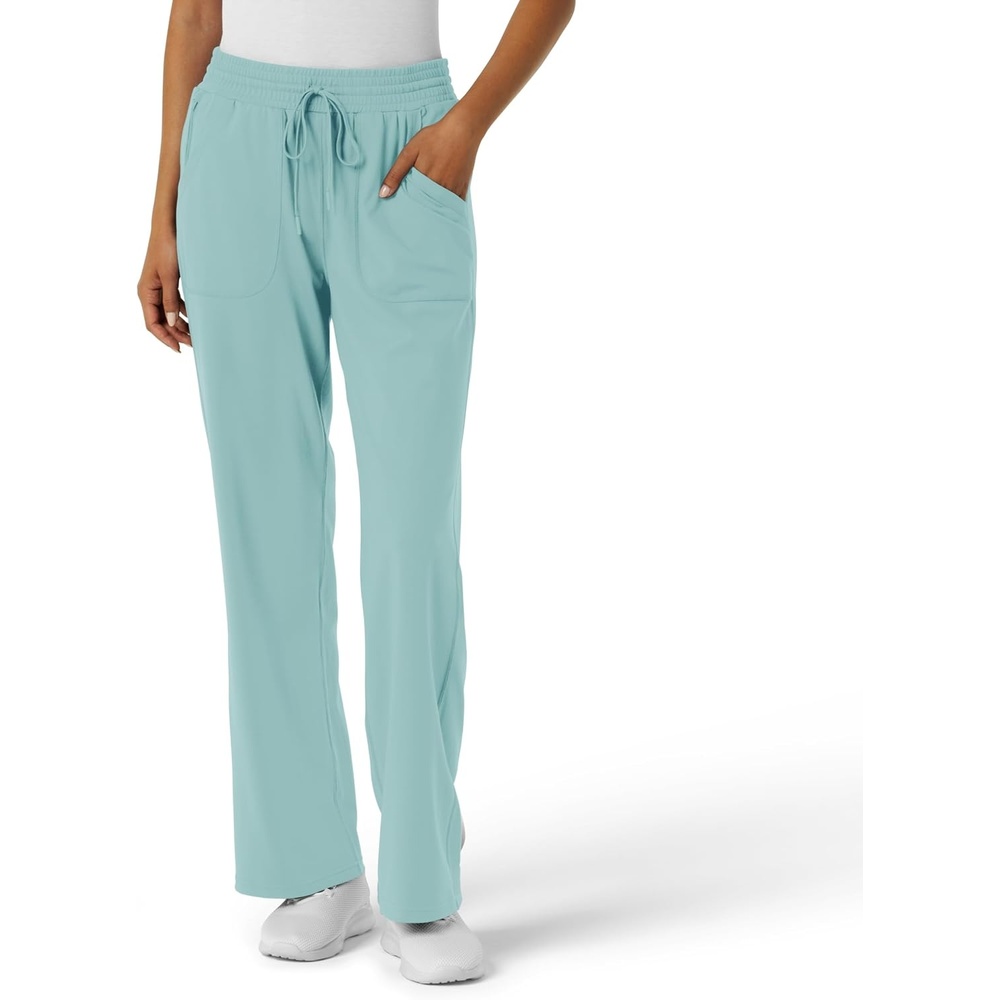 image:imageWink Renew Knit Womens Wide Leg Scrub PantCoastal Blue