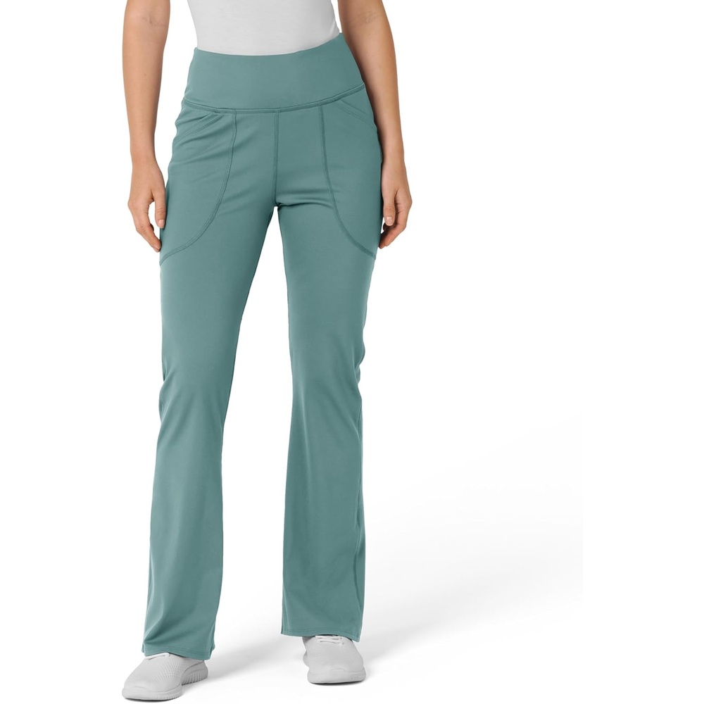 image:imageWink Renew Womens Flare Yoga Scrub PantVintage Teal