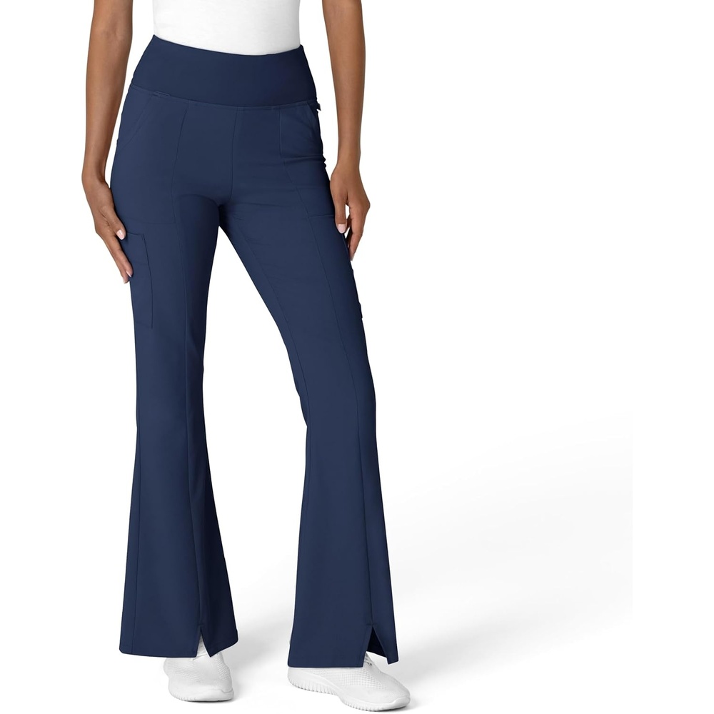 image:imageWink Scrubs for Women Renew Cargo Flare Pants with 7 PocketsNavy