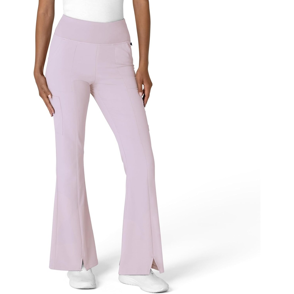image:imageWink Scrubs for Women Renew Cargo Flare Pants with 7 PocketsPastel Lilac
