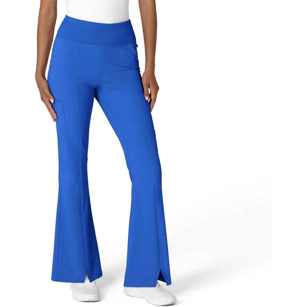 image:imageWink Scrubs for Women Renew Cargo Flare Pants with 7 PocketsRoyal