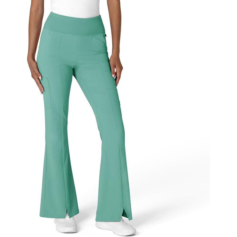 image:imageWink Scrubs for Women Renew Cargo Flare Pants with 7 PocketsTurquoise