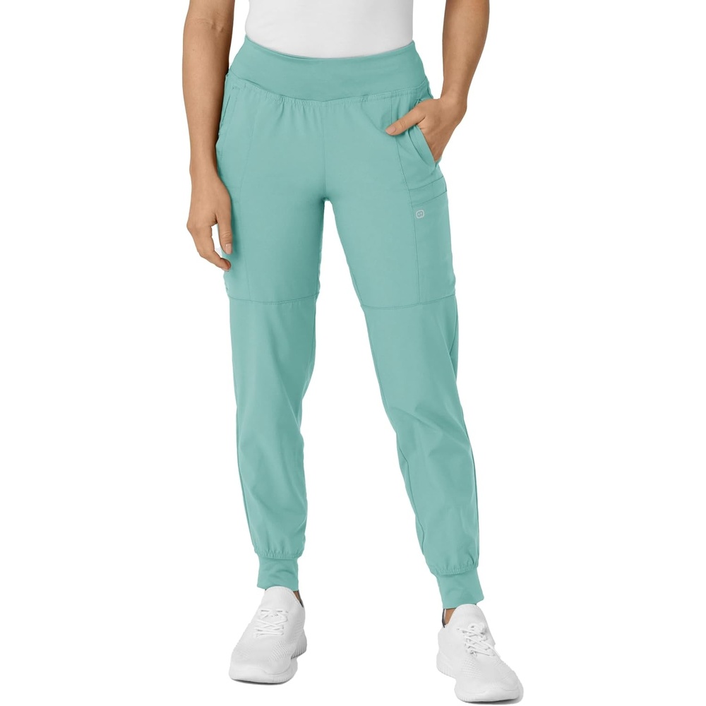 image:imageWink W123 Womens Comfort Waist Cargo Jogger Scrub PantTurquoise