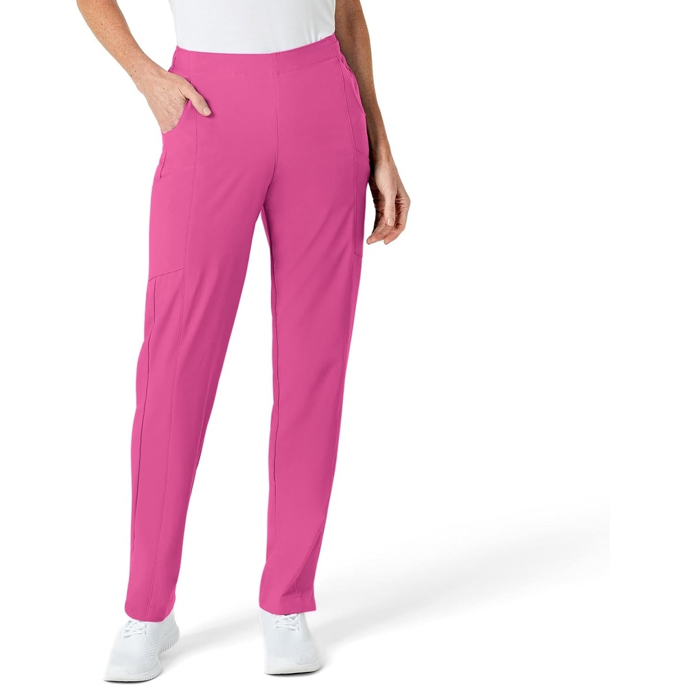 image:imageWink W123 Womens Flat Front Cargo Scrub PantHot Pink