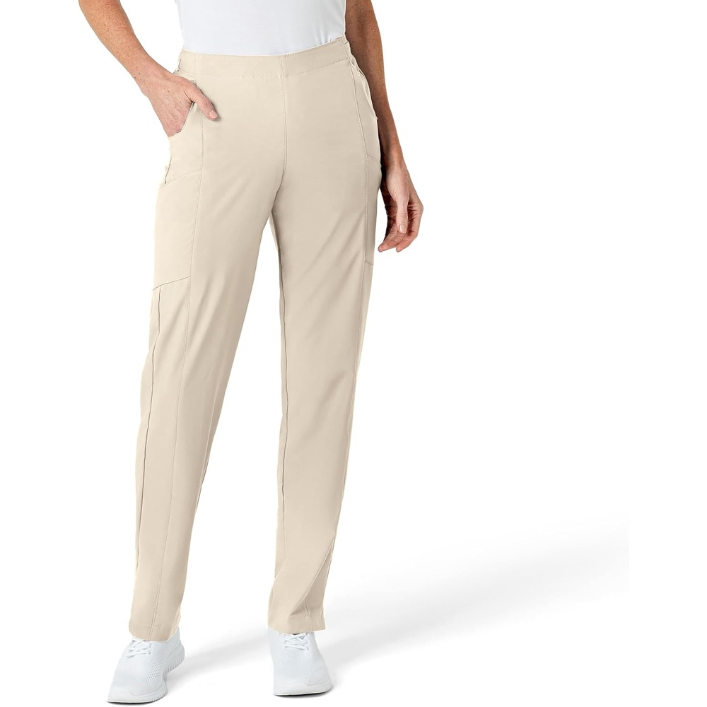 image:imageWink W123 Womens Flat Front Cargo Scrub PantKhaki