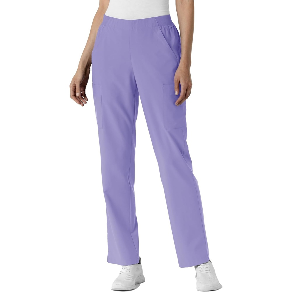 image:imageWink Womens Womens Cargo Utility Scrub PantIris Purple