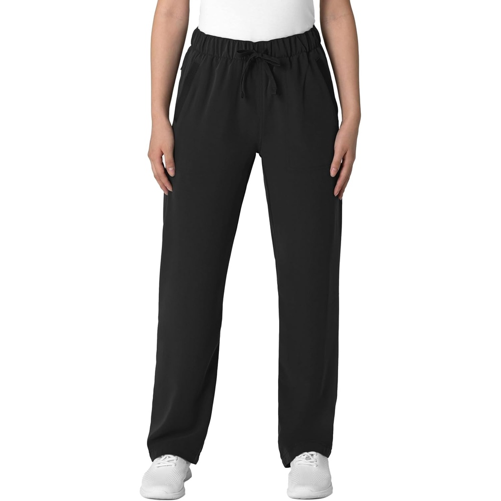 image:imageWink Womens Womens Stovepipe HighLow Hem Scrub PantBlack
