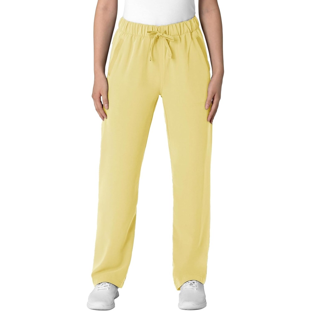 image:imageWink Womens Womens Stovepipe HighLow Hem Scrub PantSunshine Yellow