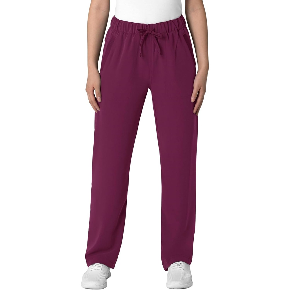 image:imageWink Womens Womens Stovepipe HighLow Hem Scrub PantWine