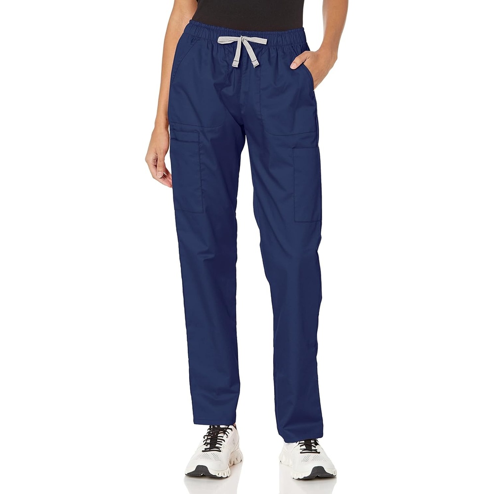 image:imageWink WonderWORK Womens Convertible Slim Leg Scrub PantNavy