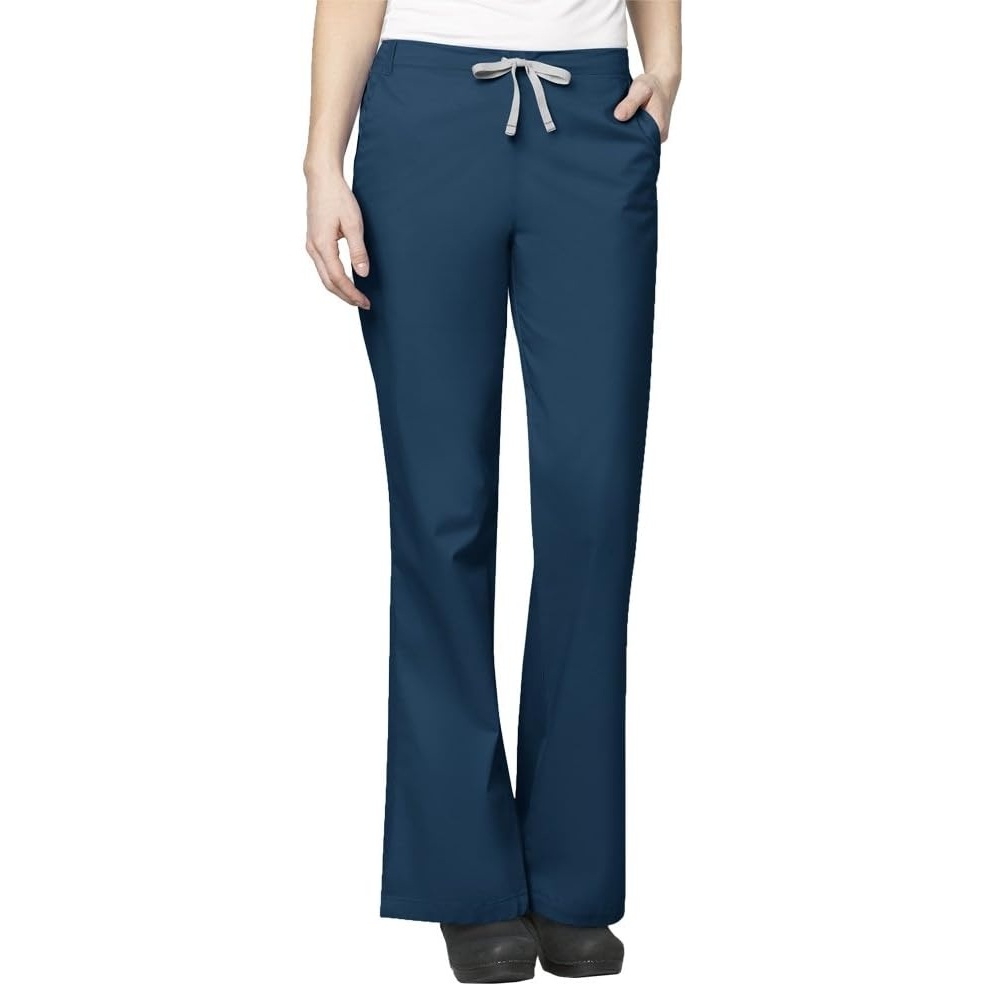 image:imageWink WonderWORK Womens Flare Leg Scrub Pant Caribbean Blue 3XL