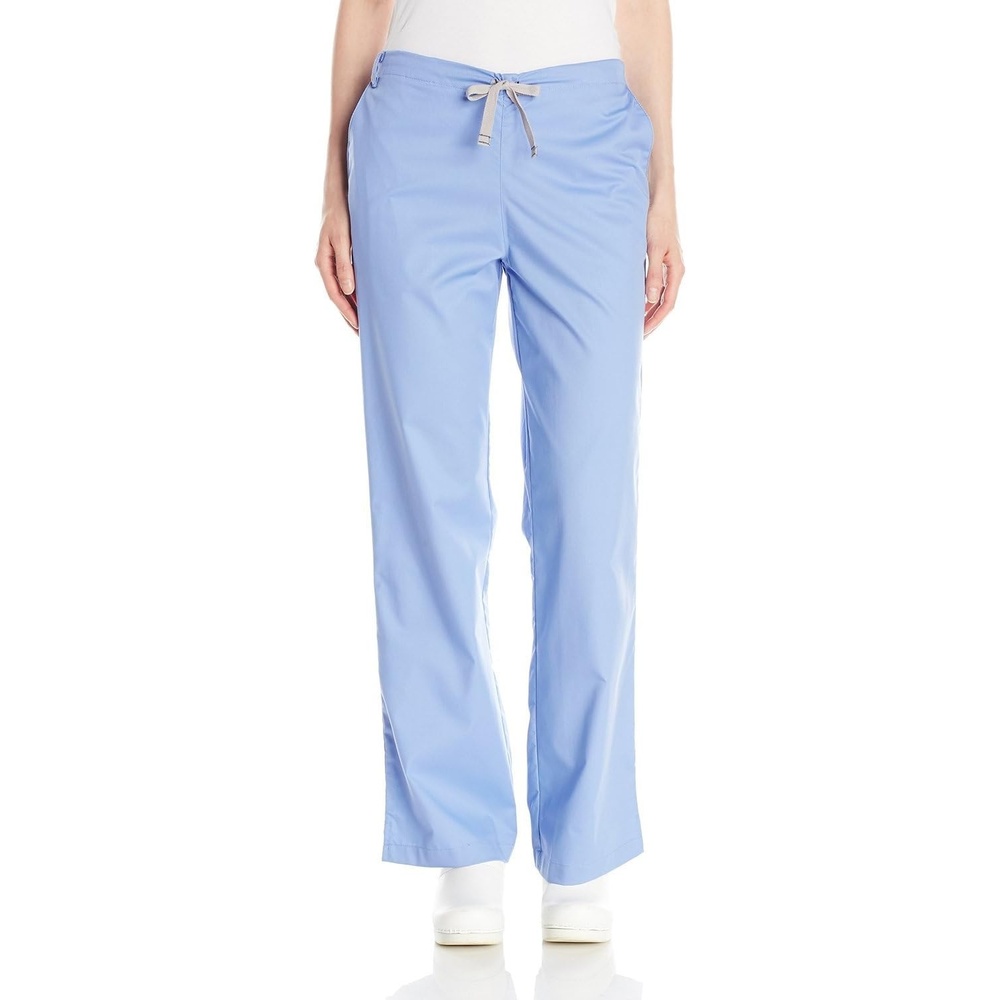image:imageWink WonderWORK Womens Flare Leg Scrub Pant Ceil Blue L PET
