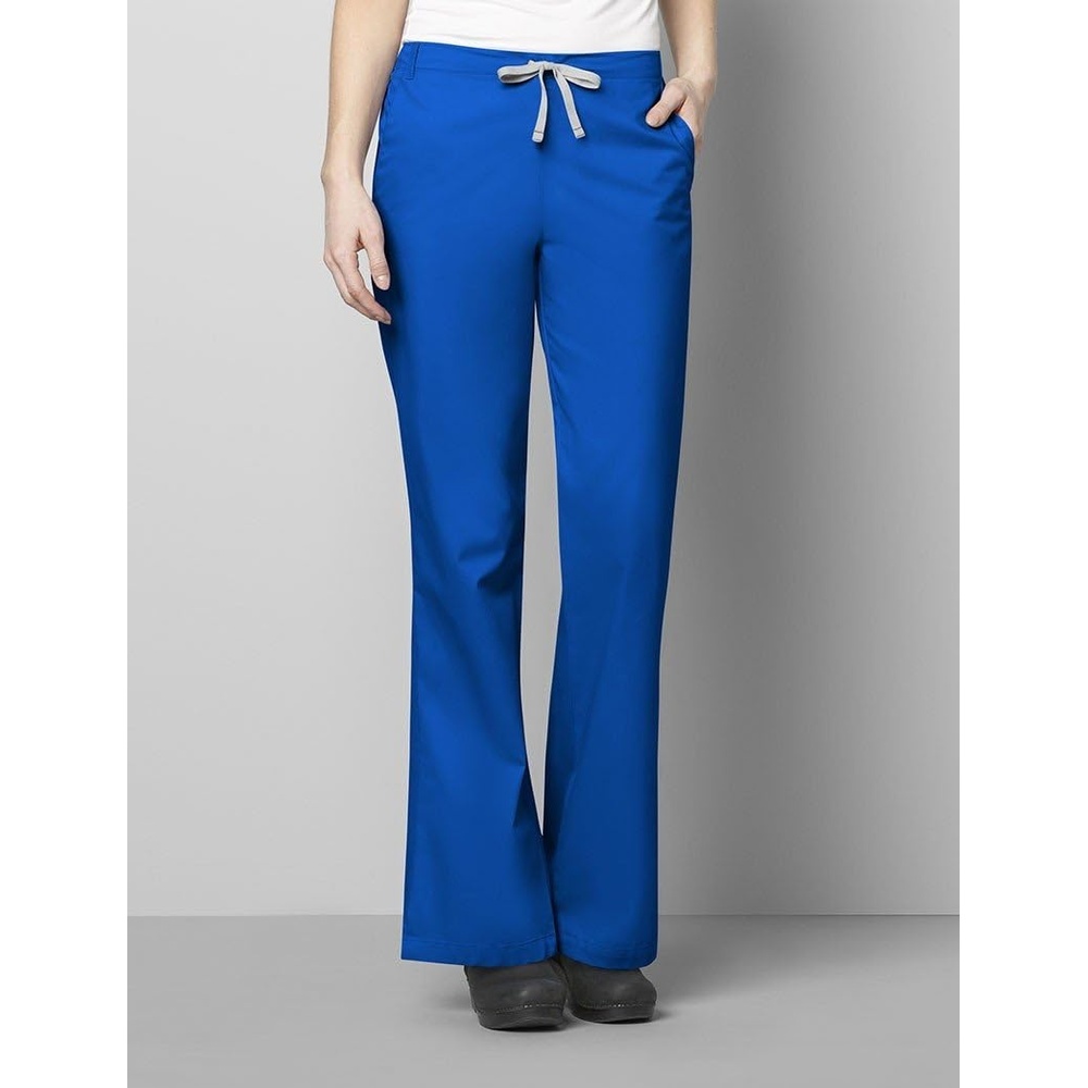 image:imageWink WonderWORK Womens Flare Leg Scrub Pant Royal 3XL