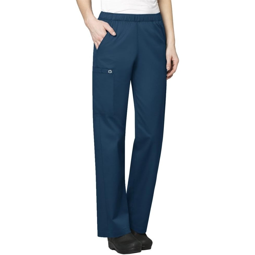 image:imageWink WonderWORK Womens PullOn Cargo Scrub Pant Caribbean Blue XL