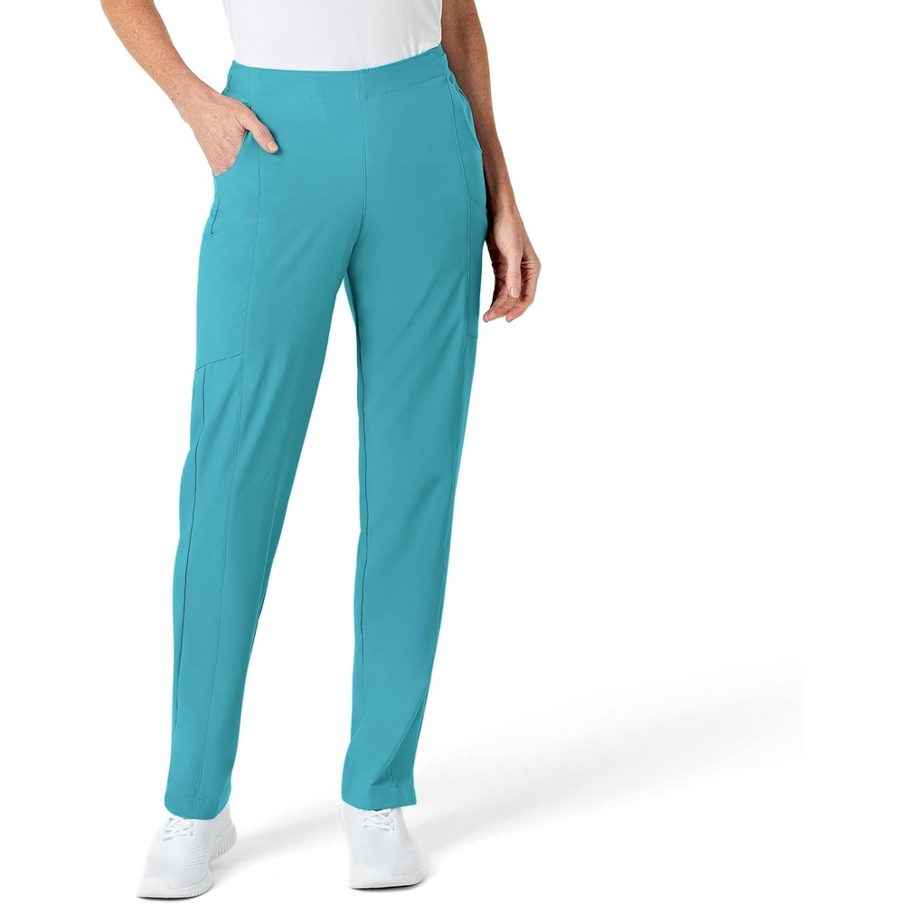 image:imageWomens Flat Front Cargo PantTeal Blue