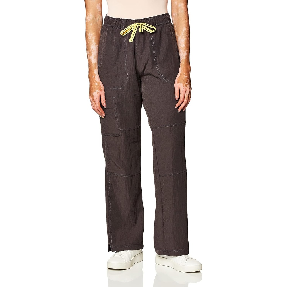 image:imageWonderWink Womens Petite FourStretch Sporty Cargo Scrub Pant PetitePewter
