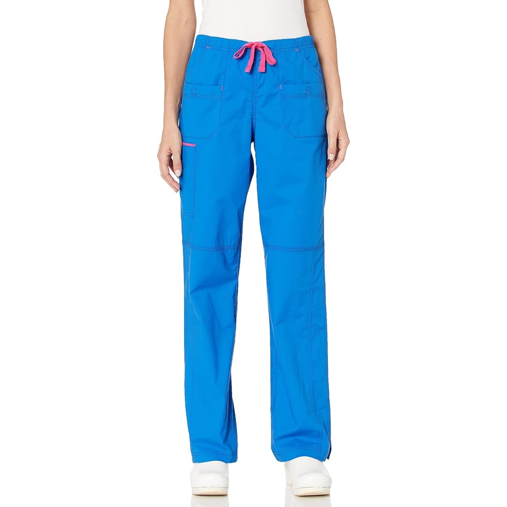 image:imageWonderWink Womens Wonderflex Joy Denim Style Staight Leg Scrub PantRoyal
