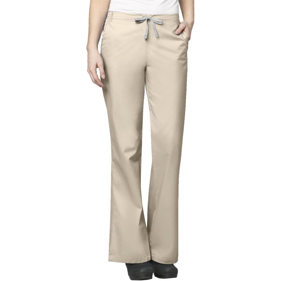 image:imageWonderWink Womens Wonderwork Flare Leg Scrub PantKhaki