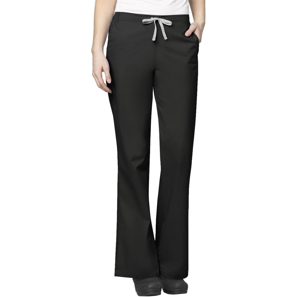 image:imageWonderwork Womens Flare Leg Scrub PantBlack