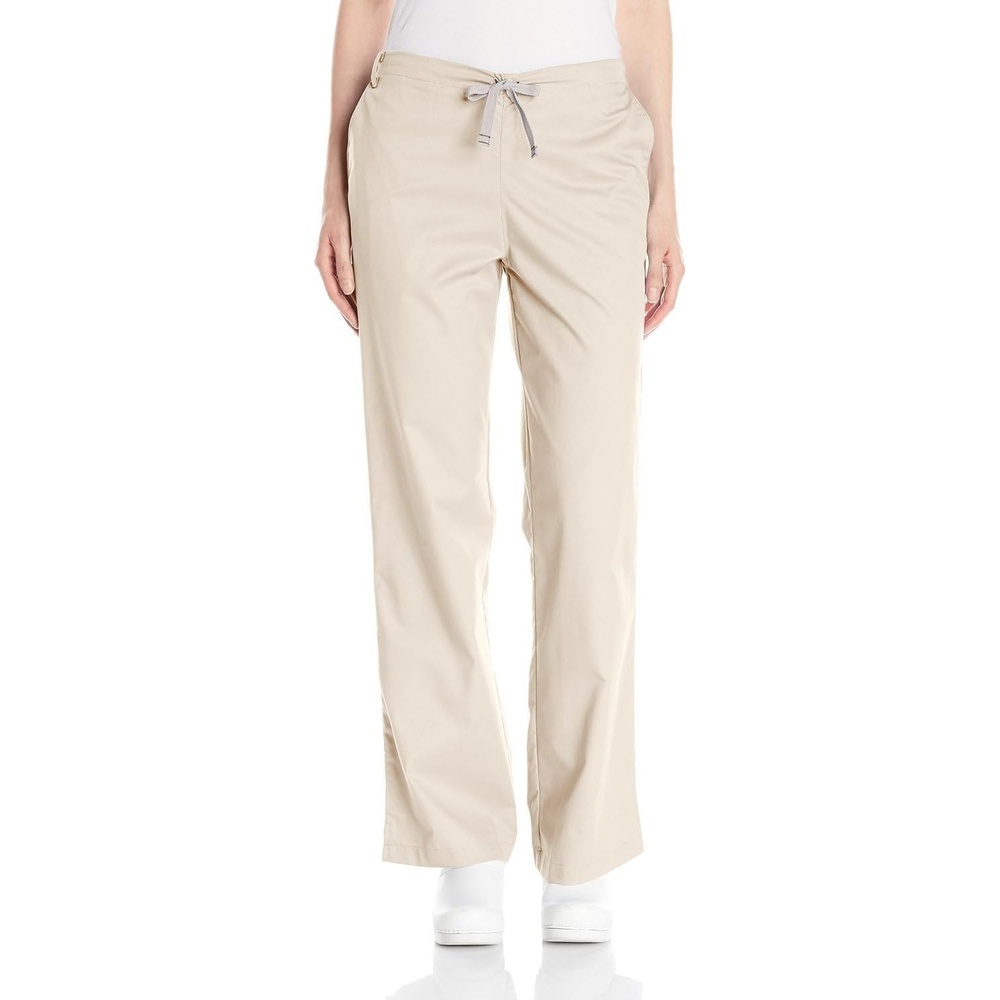 image:imageWonderwork Womens Flare Leg Scrub PantKhaki