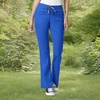 WINK PRO Women’s Moderate Flare Leg Cargo Scrub Pant, Royal, XL