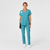 WINK Renew Women’s High Waist Slim Leg Scrub Pant(Teal Blue)