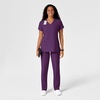 WINK W123 Women’s Drawstring Scrub Pant(Eggplant)