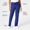 WINK W123 Women’s Drawstring Scrub Pant(Galaxy Blue)