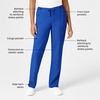 WINK W123 Women’s Drawstring Scrub Pant(Royal)