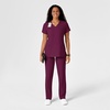 WINK W123 Women’s Drawstring Scrub Pant(Wine)