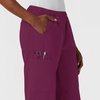 Wink NURTUR Women’s Straight Leg Cargo Scrub Pant(Wine)