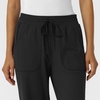 Wink Renew Knit Women’s Wide Leg Scrub Pant(Black)