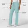 Wink Renew Knit Women’s Wide Leg Scrub Pant(Coastal Blue)