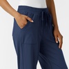 Wink Renew Knit Women’s Wide Leg Scrub Pant(Navy)