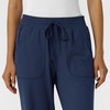 Wink Renew Knit Women’s Wide Leg Scrub Pant(Navy)