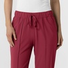 Wink Renew Women’s Pintuck Scrub Pant(Ruby)