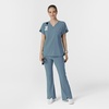 Wink Scrubs for Women, Renew, Cargo Flare Pants, with 7 Pockets(Elemental Blue)
