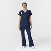 Wink Scrubs for Women, Renew, Cargo Flare Pants, with 7 Pockets(Navy)