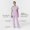 Wink Scrubs for Women, Renew, Cargo Flare Pants, with 7 Pockets(Pastel Lilac)