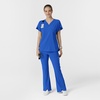 Wink Scrubs for Women, Renew, Cargo Flare Pants, with 7 Pockets(Royal)