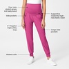 Wink Scrubs for Women, W123, Maternity Joggers Pants with 7 Pockets(Hot Pink)