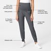 Wink Scrubs for Women, W123, Maternity Joggers Pants with 7 Pockets(Pewter)
