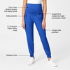 Wink Scrubs for Women, W123, Maternity Joggers Pants with 7 Pockets(Royal)