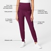 Wink Scrubs for Women, W123, Maternity Joggers Pants with 7 Pockets(Wine)