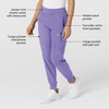 Wink W123 Women’s Comfort Waist Cargo Jogger Scrub Pant(Iris Purple)