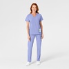 Wink W123 Women’s Flat Front Cargo Scrub Pant(Ceil Blue)