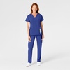 Wink W123 Women’s Flat Front Cargo Scrub Pant(Galaxy Blue)