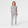 Wink W123 Women’s Flat Front Cargo Scrub Pant(Grey)