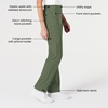 Wink W123 Women’s Flat Front Cargo Scrub Pant(Olive)